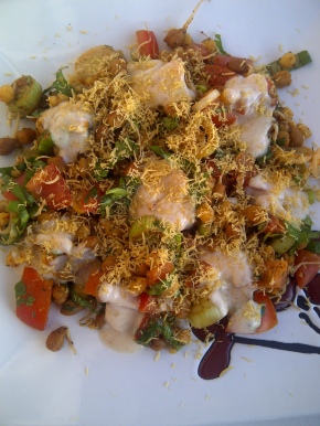 black chick pea chaat